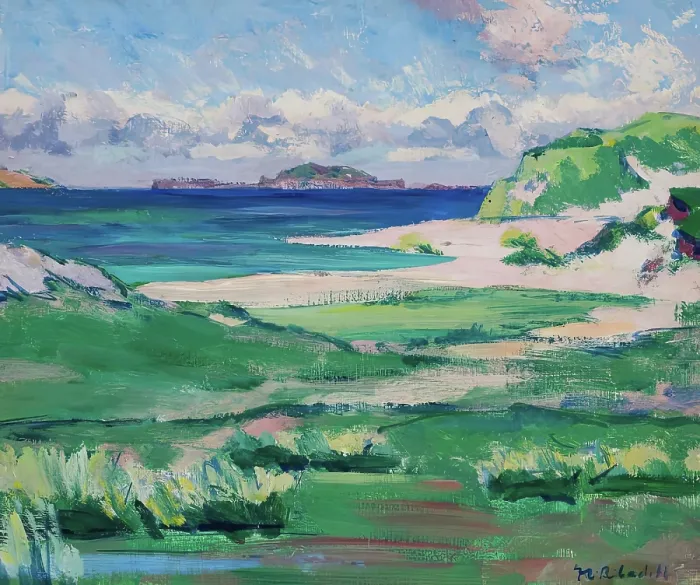 Framed Print : Lunga from Iona, c1928. Creator: Francis Campbell Bolleau Cadell Framed Print : Lunga from Iona, c1928. Creator: Francis Campbell Bolleau Cadell