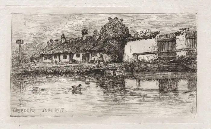 Framed Print : Lustheim, 1879. Creator: Otto H. Bacher (American, 1856-1909) Framed Print : Lustheim, 1879. Creator: Otto H. Bacher (American, 1856-1909)