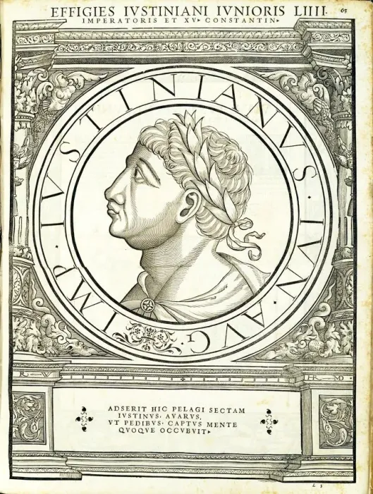 Framed Print : Lustinianus II (520 - 578 AD), 1559 Framed Print : Lustinianus II (520 - 578 AD), 1559