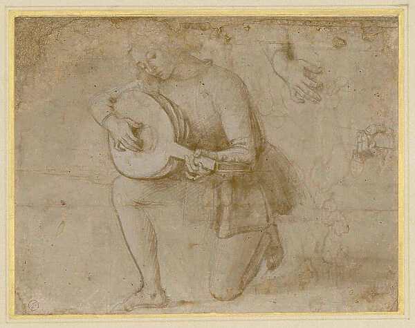 The lute player, 1490-1500. Creator: Perugino (around 1450-1523)