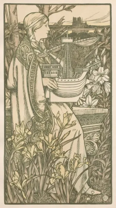 Framed Print : Lutece, 1898. Creator: Adolphe Giraldon (French, 1855-1933); Imprimerie Champenois Framed Print : Lutece, 1898. Creator: Adolphe Giraldon (French, 1855-1933); Imprimerie Champenois