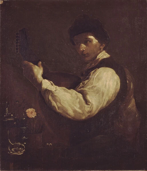The Luteplayer. Artist: Crespi, Giuseppe Maria (1665-1747)