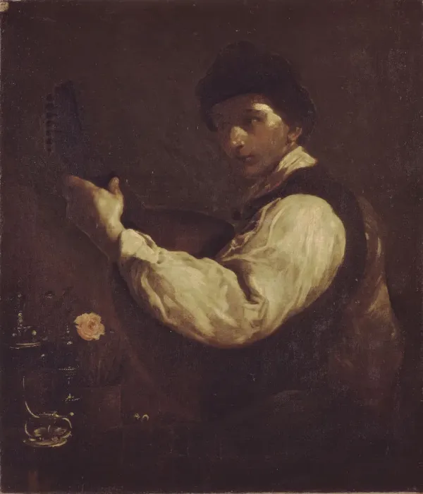 Framed Print : The Luteplayer. Artist: Crespi, Giuseppe Maria (1665-1747) Framed Print : The Luteplayer. Artist: Crespi, Giuseppe Maria (1665-1747)