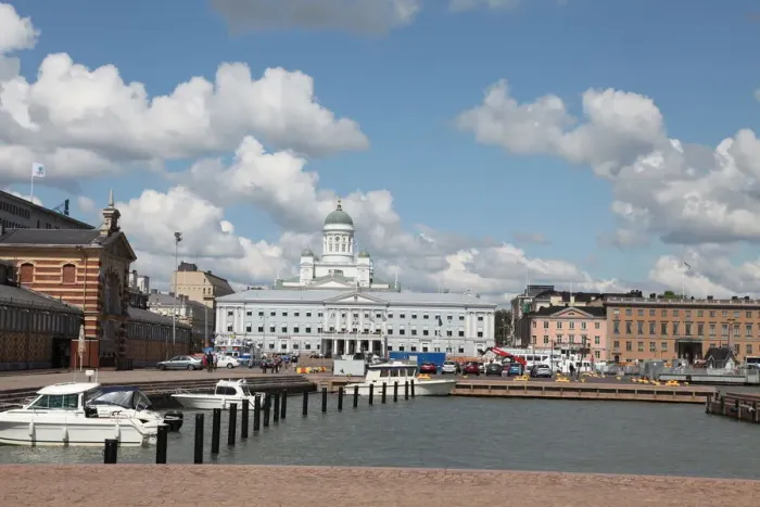 Framed Print : The Lutheran Cathedral seen from the South Harbour, Helsinki, Finland, 2011. Artist: Sheldon Marshall Framed Print : The Lutheran Cathedral seen from the South Harbour, Helsinki, Finland, 2011. Artist: Sheldon Marshall