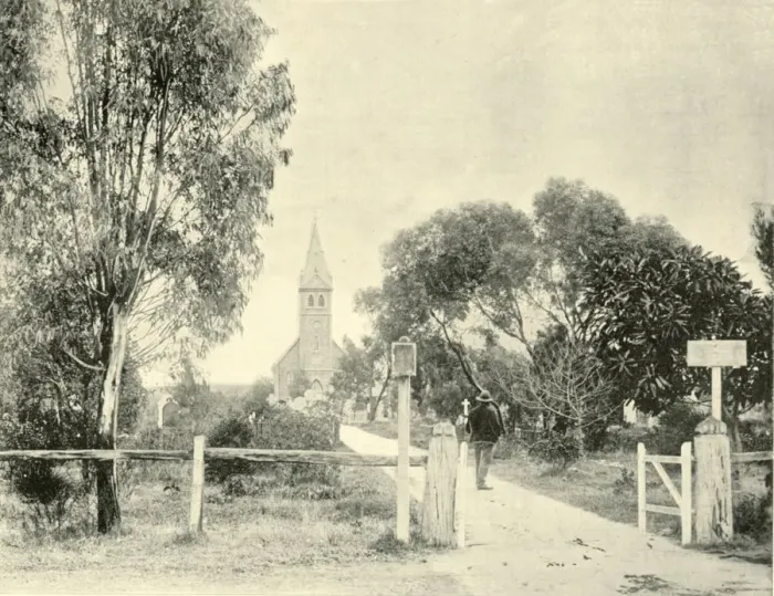 Framed Print : Lutheran Church, Tanunda, 1901. Creator: Unknown Framed Print : Lutheran Church, Tanunda, 1901. Creator: Unknown