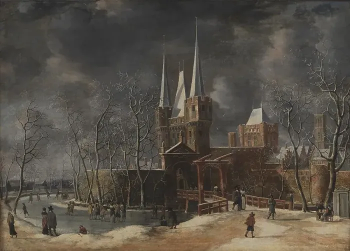 Framed Print : The Luttekepoort in Harderwijk in the Winter, 1664. Creator: Anthonie Beerstraaten Framed Print : The Luttekepoort in Harderwijk in the Winter, 1664. Creator: Anthonie Beerstraaten