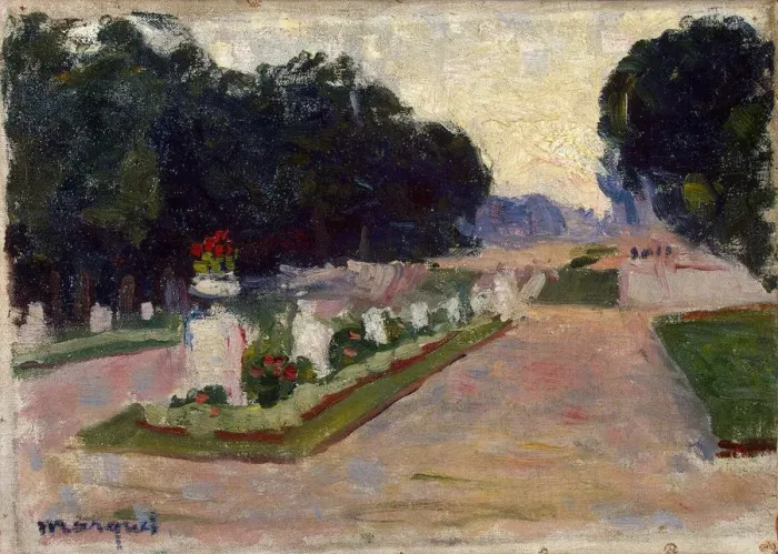 Framed Print : Luxembourg Gardens, 1901 Framed Print : Luxembourg Gardens, 1901