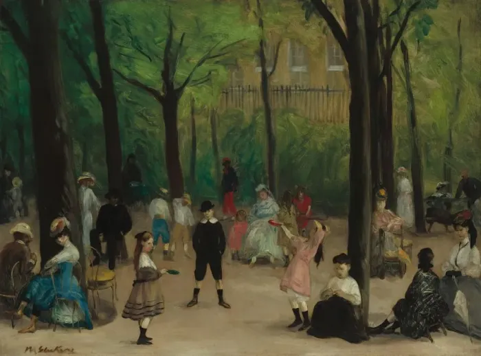 Framed Print : Luxembourg Gardens, 1906. Creator: William James Glackens Framed Print : Luxembourg Gardens, 1906. Creator: William James Glackens
