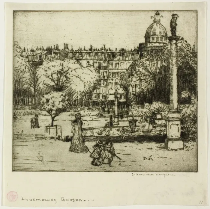 Framed Print : Luxembourg Gardens, Paris, 1900. Creator: Donald Shaw MacLaughlan Framed Print : Luxembourg Gardens, Paris, 1900. Creator: Donald Shaw MacLaughlan