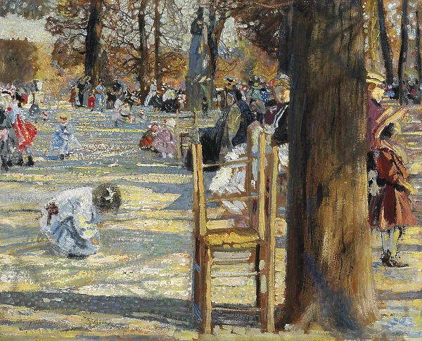 Luxembourg Gardens in spring, 1910