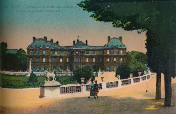 Framed Print : The Luxembourg Palace and the Jardin du Luxembourg, Paris, c1920 Framed Print : The Luxembourg Palace and the Jardin du Luxembourg, Paris, c1920