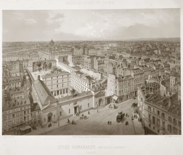 Framed Print : Lycee Bonaparte, Paris, 1867 Framed Print : Lycee Bonaparte, Paris, 1867