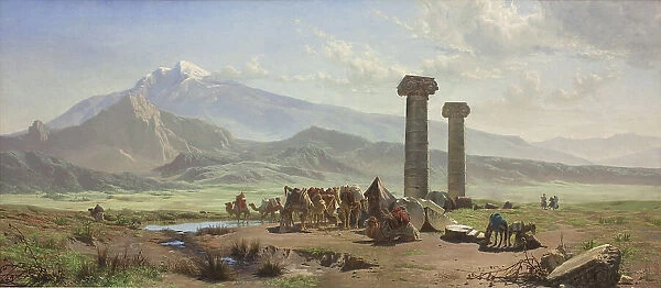 The Lydian Plain near Sardis, Asia Minor (Turkey), 1878. Creator: Harald Jerichau