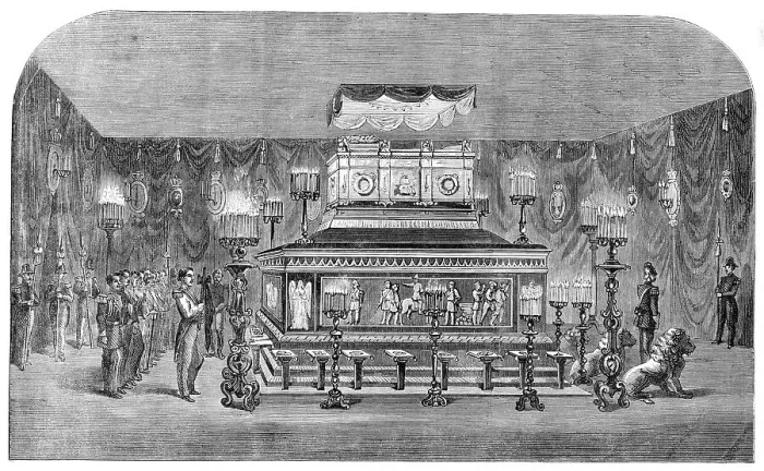 Framed Print : Lying in State of the Remains of the late King of Denmark... Copenhagen, 1864. Creator: Unknown Framed Print : Lying in State of the Remains of the late King of Denmark... Copenhagen, 1864. Creator: Unknown