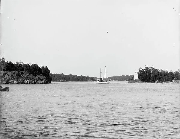 Lyndoc Light, Gananoque Narrows, Thousand Islands, N.Y. between 1900 and 1906. Creator: Unknown