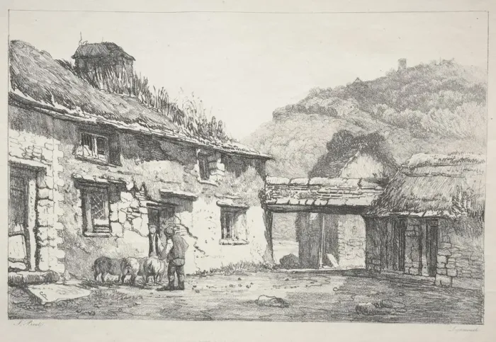 Framed Print : Lynmouth, 1819. Creator: Samuel Prout (British, 1783-1852) Framed Print : Lynmouth, 1819. Creator: Samuel Prout (British, 1783-1852)