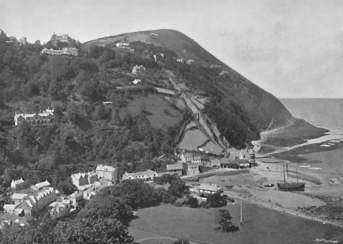 Framed Print : Lynmouth, c1896. Artist: ED Percival Framed Print : Lynmouth, c1896. Artist: ED Percival