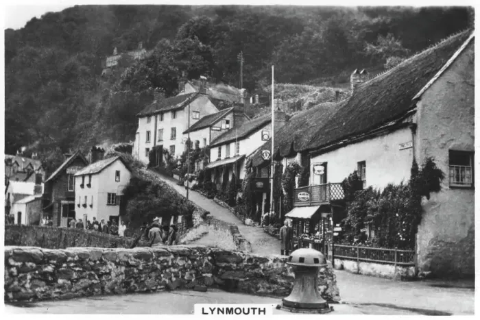 Framed Print : Lynmouth, Devon, England, 1936 Framed Print : Lynmouth, Devon, England, 1936