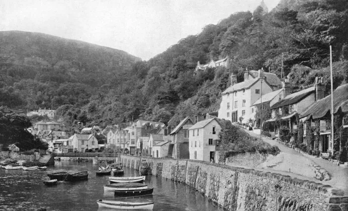 Framed Print : Lynmouth harbour, Devon, 1924-1926 Framed Print : Lynmouth harbour, Devon, 1924-1926
