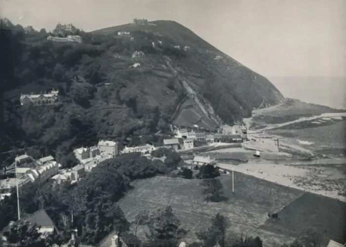 Framed Print : Lynmouth - The Hill, Showing Lynton Above, 1895 Framed Print : Lynmouth - The Hill, Showing Lynton Above, 1895