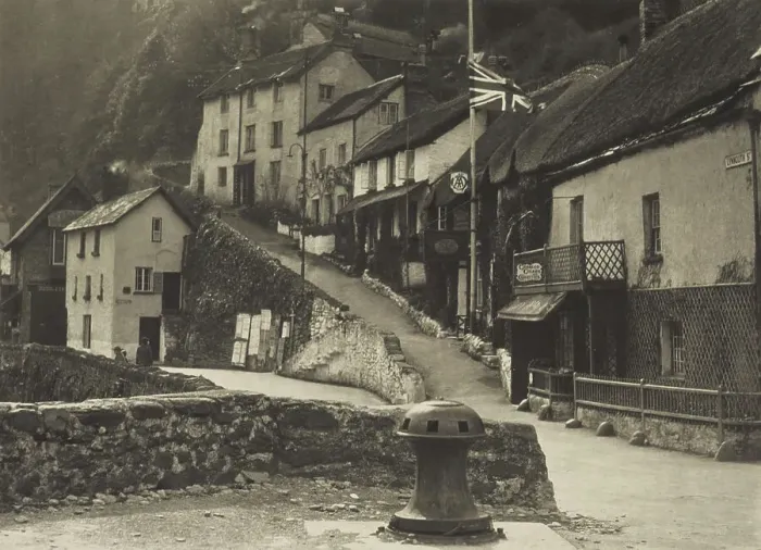 Framed Print : Lynmouth, North Devon. From the album: Photograph album - England, 1920s. Creator: Harry Moult Framed Print : Lynmouth, North Devon. From the album: Photograph album - England, 1920s. Creator: Harry Moult