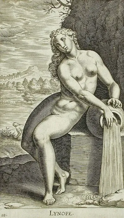 Framed Print : Lynope, 1587. Creator: Philip Galle Framed Print : Lynope, 1587. Creator: Philip Galle