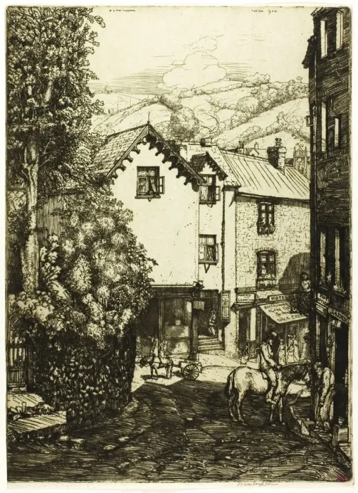 Framed Print : Lynton, England, 1906. Creator: Donald Shaw MacLaughlan Framed Print : Lynton, England, 1906. Creator: Donald Shaw MacLaughlan