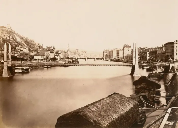 Framed Print : Lyon, ca. 1861. Creator: Edouard Baldus Framed Print : Lyon, ca. 1861. Creator: Edouard Baldus