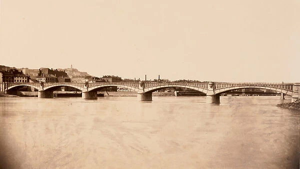 Lyon, Viaduc du Rhone, ca. 1861. Creator: Edouard Baldus