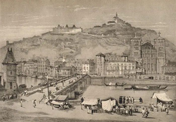 Framed Print : Lyons, c1820 (1915). Artist: Samuel Prout Framed Print : Lyons, c1820 (1915). Artist: Samuel Prout