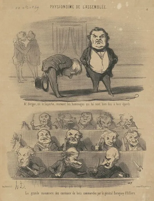 Framed Print : M. Berger, dit le superbe... 19th century. Creator: Honore Daumier Framed Print : M. Berger, dit le superbe... 19th century. Creator: Honore Daumier