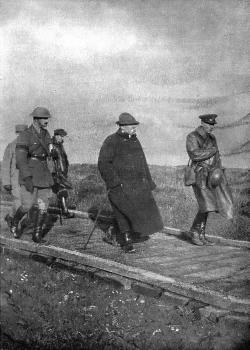 Framed Print : M. Clemenceau sur le Front; Le president du Couseil sur le plateau de Vimy le 25 fevier 1918, 1918 Creator: Unknown Framed Print : M. Clemenceau sur le Front; Le president du Couseil sur le plateau de Vimy le 25 fevier 1918, 1918 Creator: Unknown