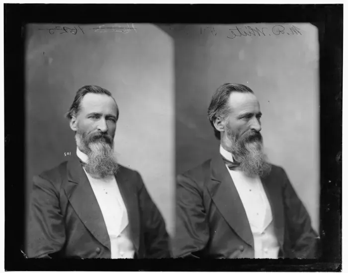 Framed Print : M. D. White of Indiana, 1865-1880. Creator: Unknown Framed Print : M. D. White of Indiana, 1865-1880. Creator: Unknown