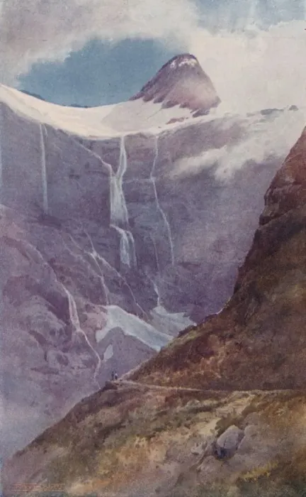 Framed Print : On M Kinnons Pass, New Zealand, 1923. Creator: Frank Wright Framed Print : On M Kinnons Pass, New Zealand, 1923. Creator: Frank Wright