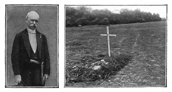 M Odent, maire de Senlis, et la tombe que creuserent sous ses yeux ses bourreaux, 1914. Creator: Unknown