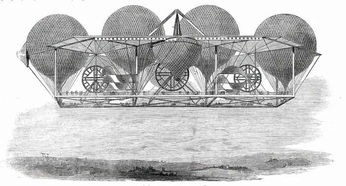 Framed Print : M. Petin's System of Aerial Navigation, 1850. Creator: Unknown. M. Petin's System of Aerial Navigation, 1850. Creator: Unknown Framed Print : M. Petin's System of Aerial Navigation, 1850. Creator: Unknown. M. Petin's System of Aerial Navigation, 1850. Creator: Unknown