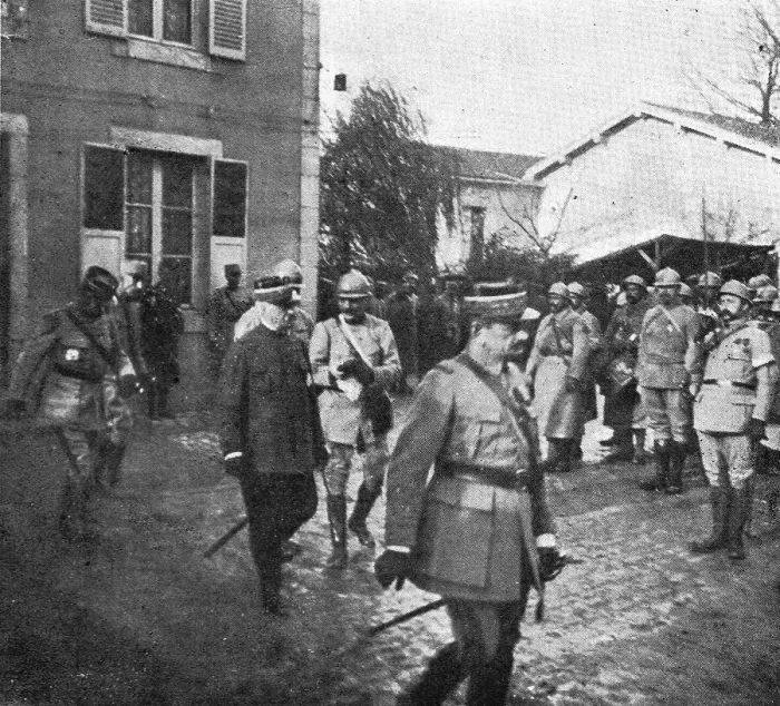 Framed Print : M. Poincare a Verdun; avant la remise des decorations, 1916. Creator: Unknown Framed Print : M. Poincare a Verdun; avant la remise des decorations, 1916. Creator: Unknown
