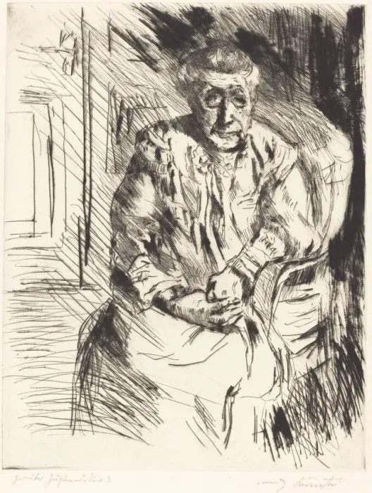 Framed Print : Ma Belle Mere (Mother-in-Law), 1919. Creator: Lovis Corinth Framed Print : Ma Belle Mere (Mother-in-Law), 1919. Creator: Lovis Corinth