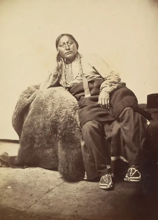 Framed Print : Ma-ni-mic, Cheyenne Chief, 1869-74. Creator: William Stinson Soule Framed Print : Ma-ni-mic, Cheyenne Chief, 1869-74. Creator: William Stinson Soule