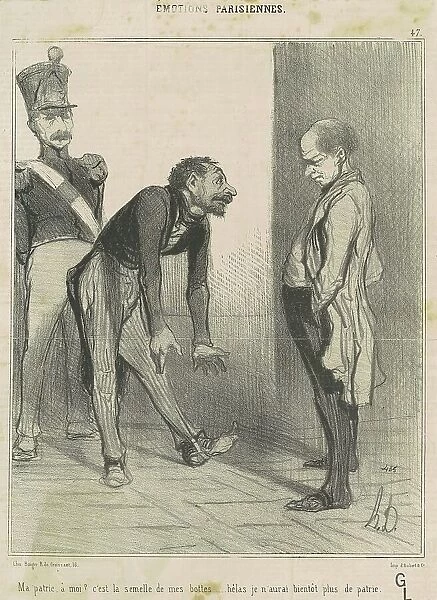 Ma patrie, a moi?... 19th century. Creator: Honore Daumier