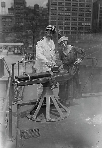 Mabel Garrison & Captain Pierce, 16 Jul 1917. Creator: Bain News Service. Mabel Garrison & Captain Pierce, 16 Jul 1917. Creator: Bain News Service