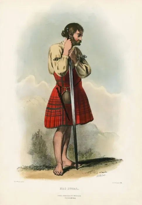 Framed Print : Mac Dugal, from The Clans of the Scottish Highlands, pub. 1845 (colour lithograph) Framed Print : Mac Dugal, from The Clans of the Scottish Highlands, pub. 1845 (colour lithograph)