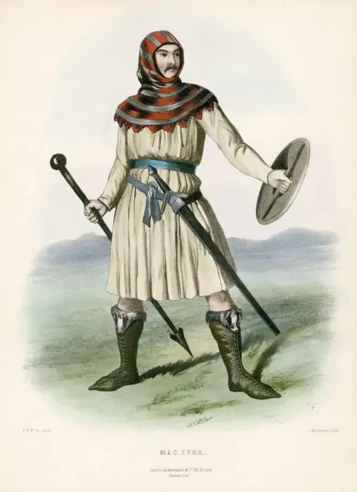 Framed Print : Mac Ivor, from The Clans of the Scottish Highlands, pub. 1845 (colour lithograph) Framed Print : Mac Ivor, from The Clans of the Scottish Highlands, pub. 1845 (colour lithograph)