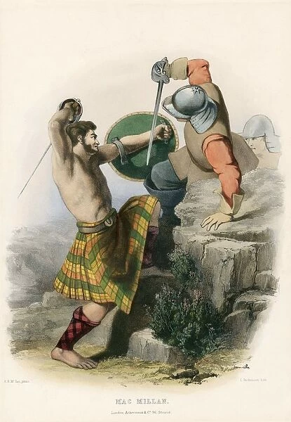 Mac Millan, from The Clans of the Scottish Highlands, pub. 1845 (colour lithograph)