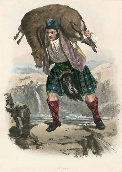 Mac Rae, from The Clans of the Scottish Highlands, pub. 1845 (colour lithograph)
