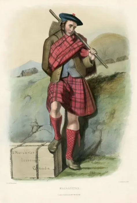 Framed Print : Macalister, from The Clans of the Scottish Highlands, pub. 1845 (colour lithograph) Framed Print : Macalister, from The Clans of the Scottish Highlands, pub. 1845 (colour lithograph)