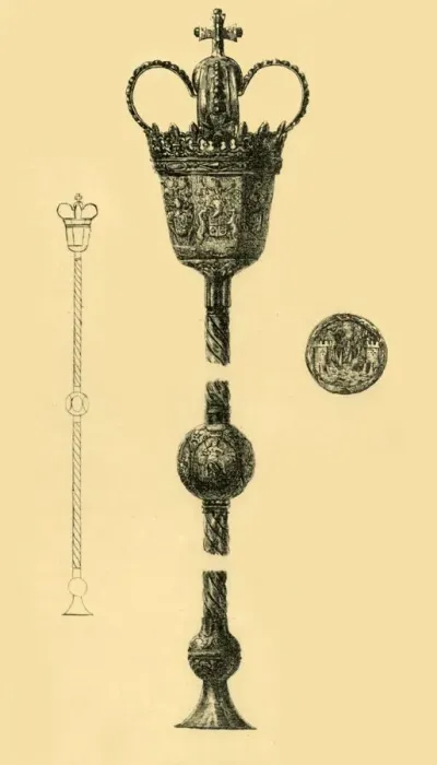 Framed Print : Mace, 1696, (1881). Creator: W. W. McCarty Framed Print : Mace, 1696, (1881). Creator: W. W. McCarty