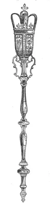 Framed Print : The Mace, 1844. Creator: Unknown Framed Print : The Mace, 1844. Creator: Unknown