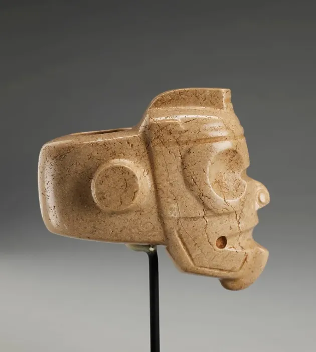 Framed Print : Mace Head in form of Tlaloc, 100 B.C.E - 500 C.E.. Creator: Unknown Framed Print : Mace Head in form of Tlaloc, 100 B.C.E - 500 C.E.. Creator: Unknown