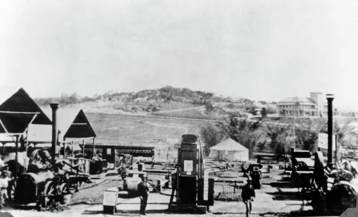 Framed Print : Machinery Hill, First Brisbane Exhibition, 1876. Creator: Unknown Framed Print : Machinery Hill, First Brisbane Exhibition, 1876. Creator: Unknown